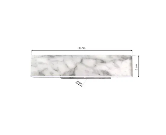 Wall lamp Milagro PIERCE LED 12W 4000K 720Lm white Wall lamp Milagro PIERCE LED 12W 4000K 720Lm white