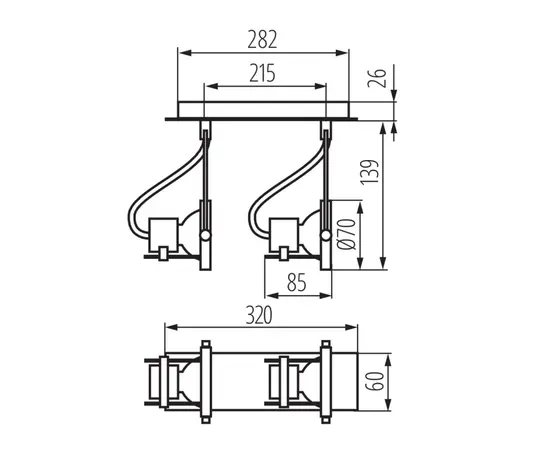 Спот Kanlux 4796 SONDA 2 GU10 EL-2J Спот Kanlux 4796 SONDA 2 GU10 EL-2J