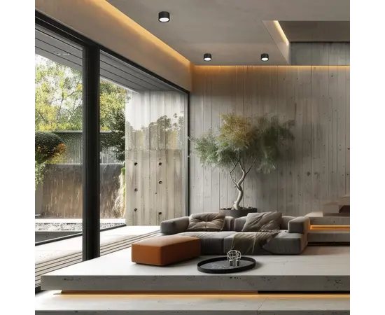 დაუნლაითი Milagro ML1200 Cyklop Ø82 1 Gx53 შავი დაუნლაითი Milagro ML1200 Cyklop Ø82 1 Gx53 შავი