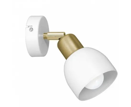 Спот LUMINEX 1 Fresno белый золотой 3225 E27 1x MAX 60W Спот LUMINEX 1 Fresno белый золотой 3225 E27 1x MAX 60W