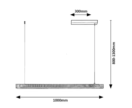 საკიდი Rabalux Cital LED 36W 3000K h1300 L1000 შავი გამჭირვალე საკიდი Rabalux Cital LED 36W 3000K h1300 L1000 შავი გამჭირვალე