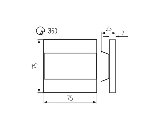 Светильники ступеней Kanlux 23104 TERRA LED 0.8W 6500K 12V CW