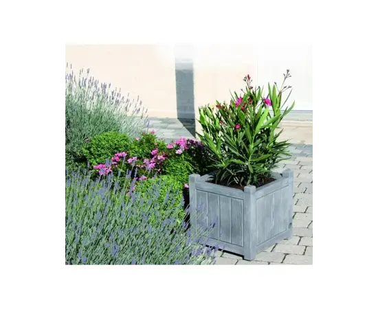 ხის ქოთანი EDA Plastiques CHARME BAC CARRE 40 X 40 X 40სმ 31ლ