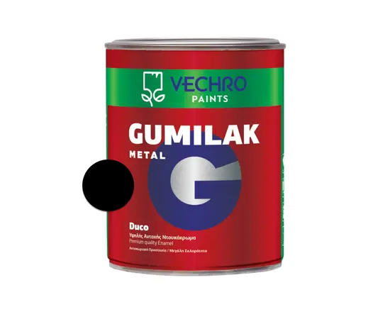 საღებავი ლითონის Vechro Gumilak Metal Duco შავი 5 კგ