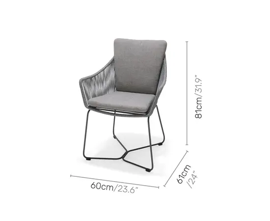 სავარძელი Opal carver 60x60.9x81.15 სმ