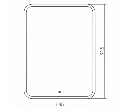 სარკე Silver Mirrors Stiv 685x915 მმ,სენსორული