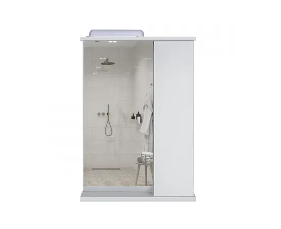 Cabinet with mirror ST-60 white 62x76x15 cm Cabinet with mirror ST-60 white 62x76x15 cm