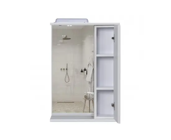 Cabinet with mirror ST-60 white 62x76x15 cm Cabinet with mirror ST-60 white 62x76x15 cm