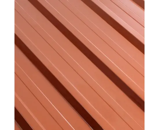 Corrugated board trapeze 1140x2000x0.45 mm 2.28 m² brick Corrugated board trapeze 1140x2000x0.45 mm 2.28 m² brick