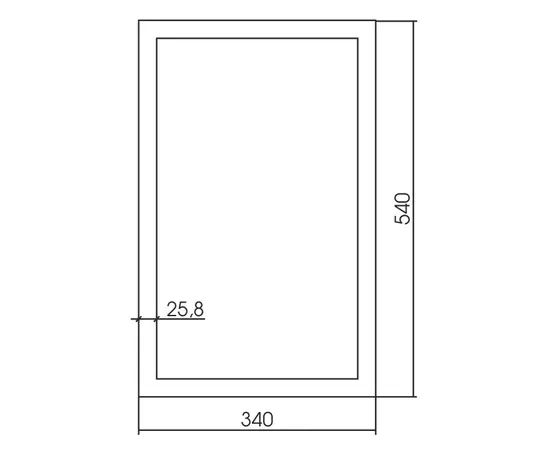 სარკე Silver Mirrors Magnat 340х540 მმ ვერცხლისფერი სარკე Silver Mirrors Magnat 340х540 მმ ვერცხლისფერი