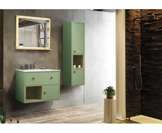 Bathroom furniture with washbasin MARTAT Valeria 80 Green 80 cm Bathroom furniture with washbasin MARTAT Valeria 80 Green 80 cm