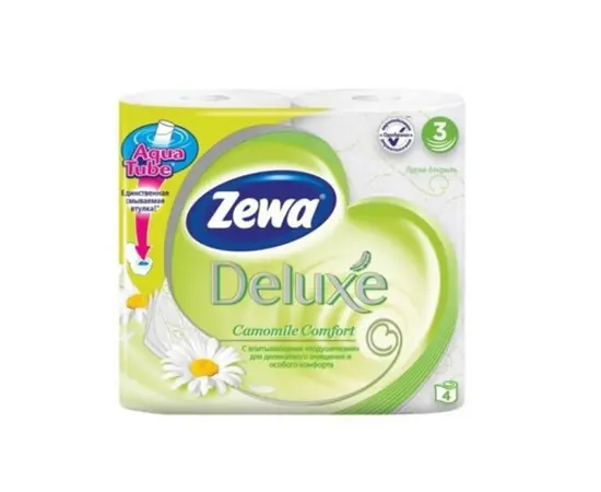 Toilet paper Zewa Deluxe chamomile 4 pcs