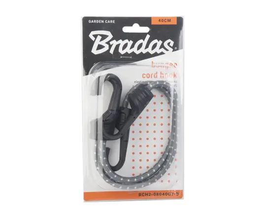 რეზინის ზონარი კაუჭით Bradas BCH2-08040GY-B 0.8x40 სმ 2 ც რეზინის ზონარი კაუჭით Bradas BCH2-08040GY-B 0.8x40 სმ 2 ც