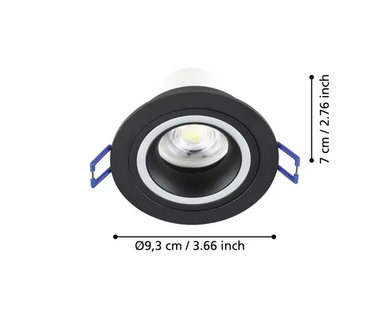 შეკიდული ჭერის სანათი Eglo 900764 CAROSSO RGB შავი