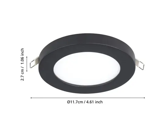 შეკიდული ჭერის სანათი Eglo FUEVA 900934 შავი