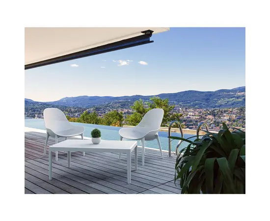 მაგიდა ჟურნალის თეთრი Sky Pearl 100x40x60 სმ