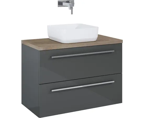 აბაზანის ტუმბო ხელსაბანის გარეშე Elita Kwadro Plus ანტრაციტი 166771 79.6x39.6 სმ აბაზანის ტუმბო ხელსაბანის გარეშე Elita Kwadro Plus ანტრაციტი 166771 79.6x39.6 სმ