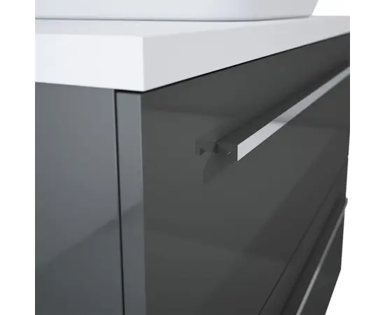 აბაზანის ტუმბო ხელსაბანის გარეშე Elita Kwadro Plus ანტრაციტი 166771 79.6x39.6 სმ აბაზანის ტუმბო ხელსაბანის გარეშე Elita Kwadro Plus ანტრაციტი 166771 79.6x39.6 სმ