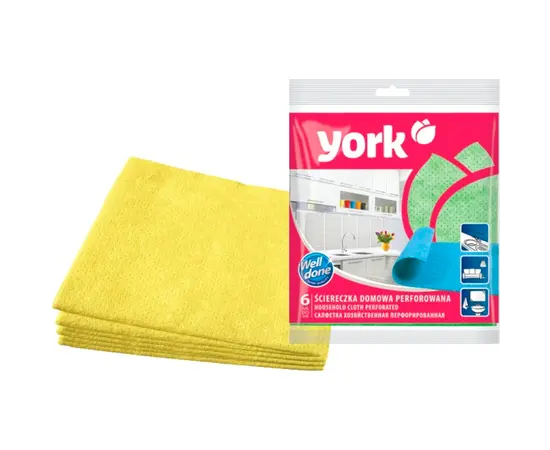 პერფორირებული ხელსახოცები York 35x35 სმ 6 ც პერფორირებული ხელსახოცები York 35x35 სმ 6 ც