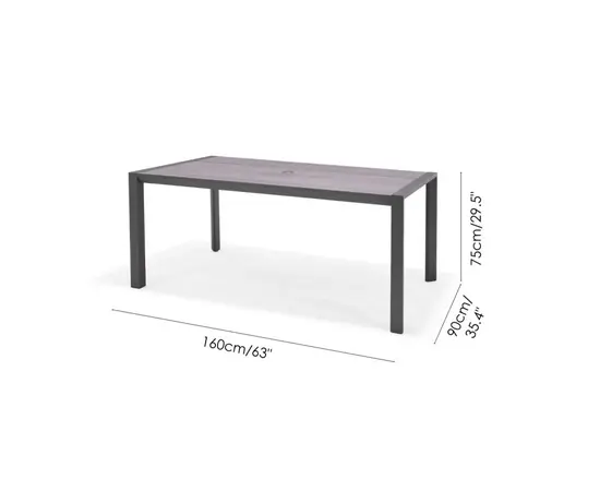Table Urbanite rect 160x90x75 cm