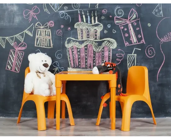 მაგიდა საბავშვო Aleana ნარინჯისფერი მაგიდა საბავშვო Aleana ნარინჯისფერი