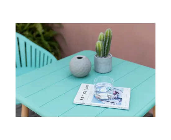 Table Nassau square 71.8x71.8x72 phosphorus