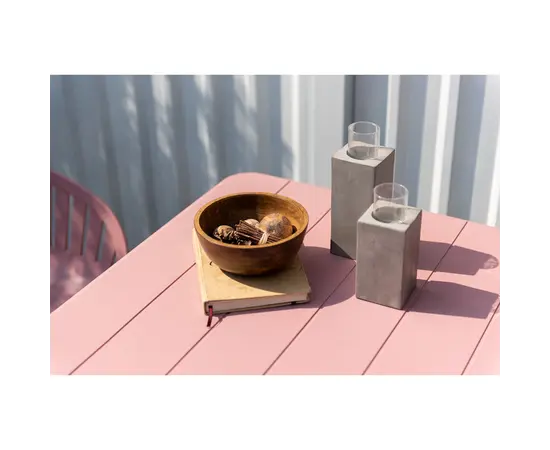 Table Nassau square 71.8x71.8x72 pink
