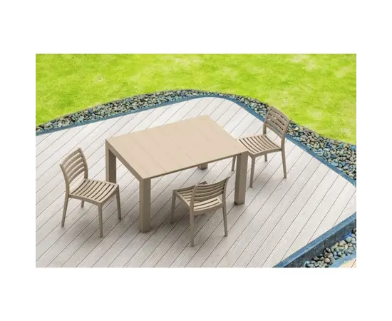 მაგიდა ტაუპი Vegas 100x100/140x75 სმ