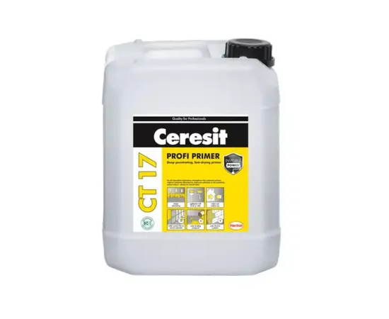 ღრმად შეღწევადი გრუნტი Ceresit CT17 5 ლ ყვითელი ღრმად შეღწევადი გრუნტი Ceresit CT17 5 ლ ყვითელი