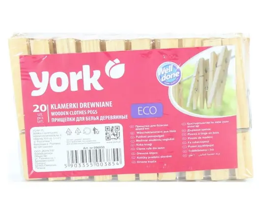 სარეცხის სამაგრი York ECO Z029 20 ც სარეცხის სამაგრი York ECO Z029 20 ც