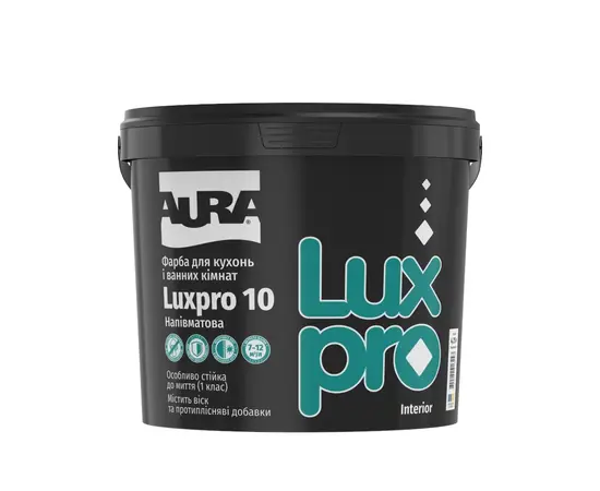Paint for kitchen and bathroom Eskaro Aura Luxpro 10 4.75 l semi-gloss white
