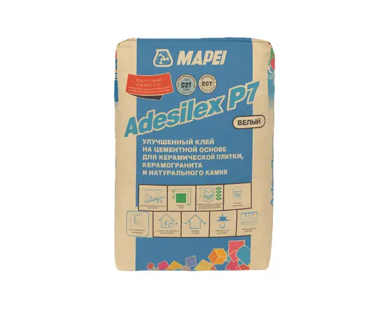 წებოცემენტი Mapei Adesilex P7 C2T 25 კგ თეთრი წებოცემენტი Mapei Adesilex P7 C2T 25 კგ თეთრი