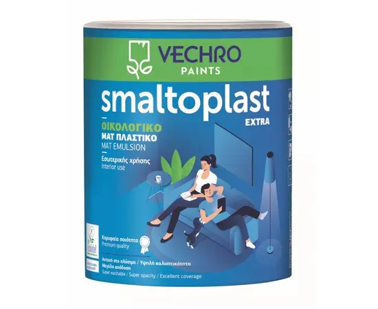 Water-based paint Vechro Smaltoplast Extra 750 ml black Water-based paint Vechro Smaltoplast Extra 750 ml black