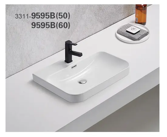 Furniture washbasin Pate 9595B(50) Glossy white Furniture washbasin Pate 9595B(50) Glossy white