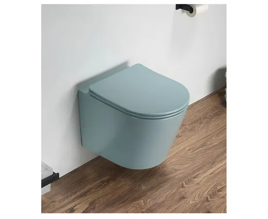 Wall hung toilet Pate B2330MLG Rimless Matt Aqua green Wall hung toilet Pate B2330MLG Rimless Matt Aqua green