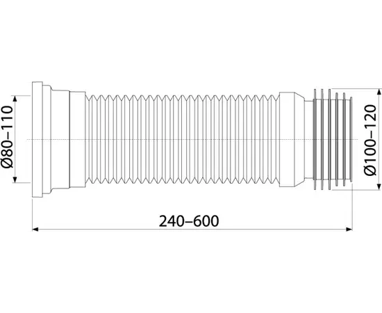 გოფრა უნიტაზის Alcadrain A97