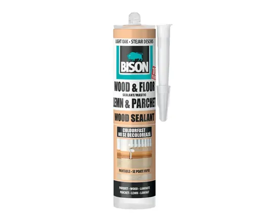 Герметик для дерева Bison Wood Sealant 300 мл светлый дуб Герметик для дерева Bison Wood Sealant 300 мл светлый дуб