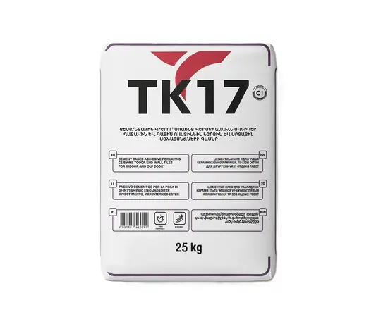 წებოცემენტი TINTAKOL TK 17 ნაცრისფერი 25 კგ
