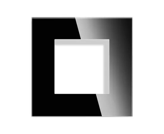 Frame Elegant Smart Home 1 glass black Frame Elegant Smart Home 1 glass black