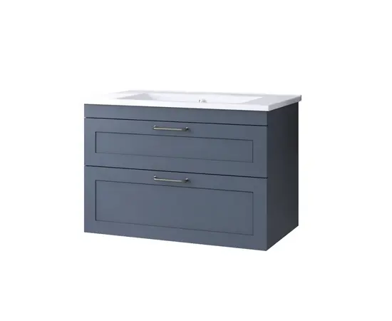 Тумба для ванной с умывальником Denko Beyoglu Matt Navy Blue 75 см