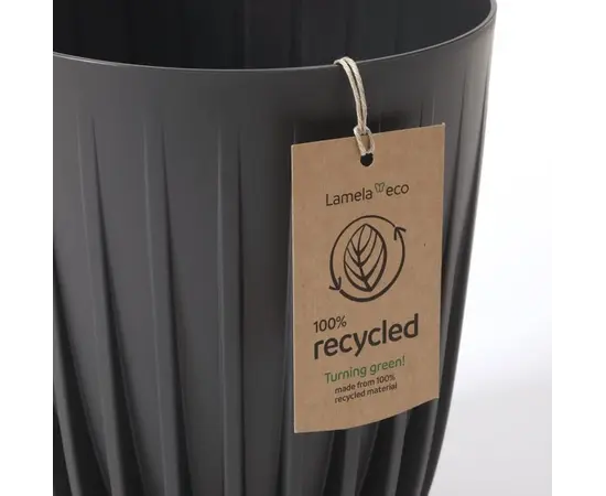 ქოთანი ყვავილის Lamela MIRA ECO 250 6,2ლ ანტრაციტი ქოთანი ყვავილის Lamela MIRA ECO 250 6,2ლ ანტრაციტი