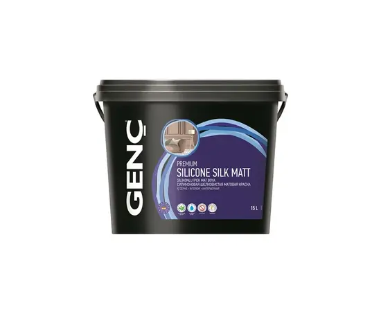 Interior paint semi-gloss Silicone Silk Matt Gench 7.5 l white