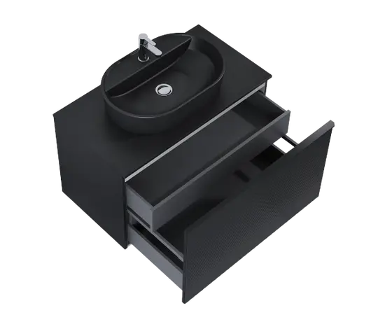 Bathroom vanity without washbasin Elita GLAM Black Matt 90 cm Bathroom vanity without washbasin Elita GLAM Black Matt 90 cm