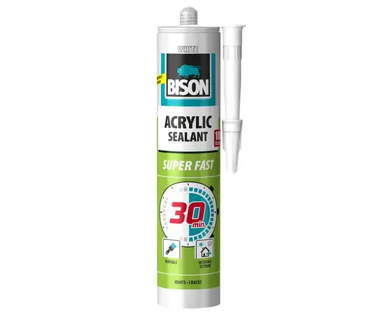 Acrylic Sealant Bison 6306980 300 ml white