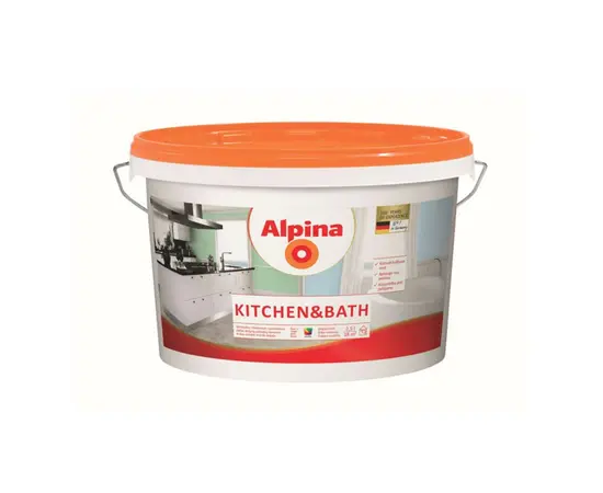 Acrylic paint for kitchen and bathroom Alpina Base 3 2.35 l