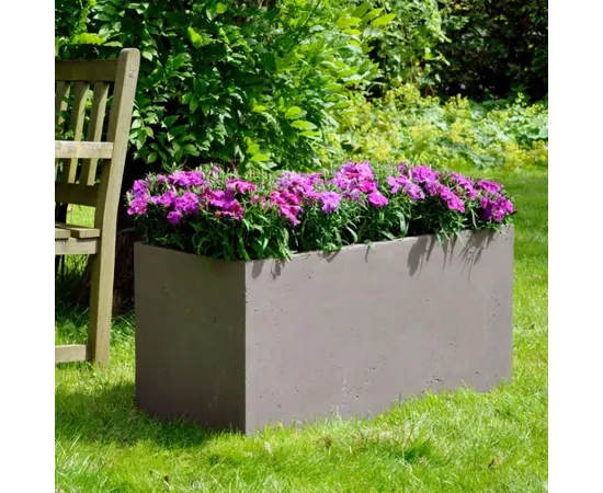 Горшок керамический Mega Collections Clayfibre Bigular Taupe 80x40x40см 128л Горшок керамический Mega Collections Clayfibre Bigular Taupe 80x40x40см 128л