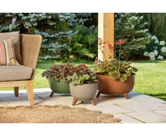 ქოთანი ყვავილის Lamela Bowl ROMA ECO wood 330 12,4ლ მწვანე ქოთანი ყვავილის Lamela Bowl ROMA ECO wood 330 12,4ლ მწვანე