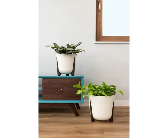 ქოთანი ყვავილის Lamela FRIDA ECO 340 19,4ლ თეთრი ქოთანი ყვავილის Lamela FRIDA ECO 340 19,4ლ თეთრი