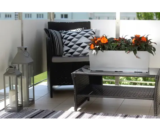 Горшок цветочный Lamela BEGONIA 19x56см 12л белый Горшок цветочный Lamela BEGONIA 19x56см 12л белый