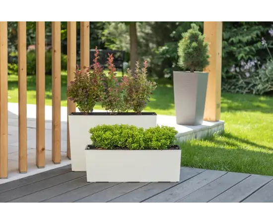 Горшок цветочный Lamela BEGONIA 19x56см 12л белый Горшок цветочный Lamela BEGONIA 19x56см 12л белый